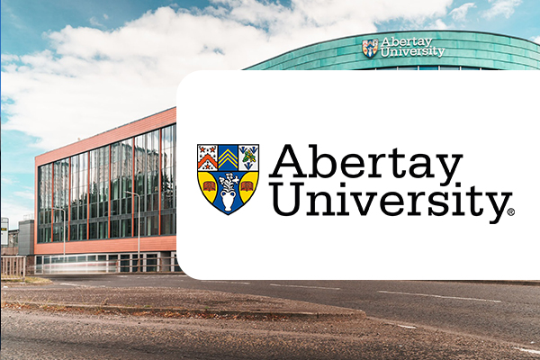 image of university of Abertay logo at icbt campus